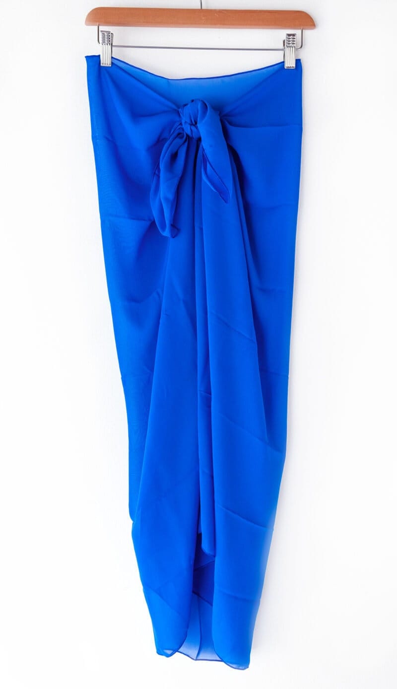 Royal Blue Pareo Beach Cover-up by Oleaje Swimwear