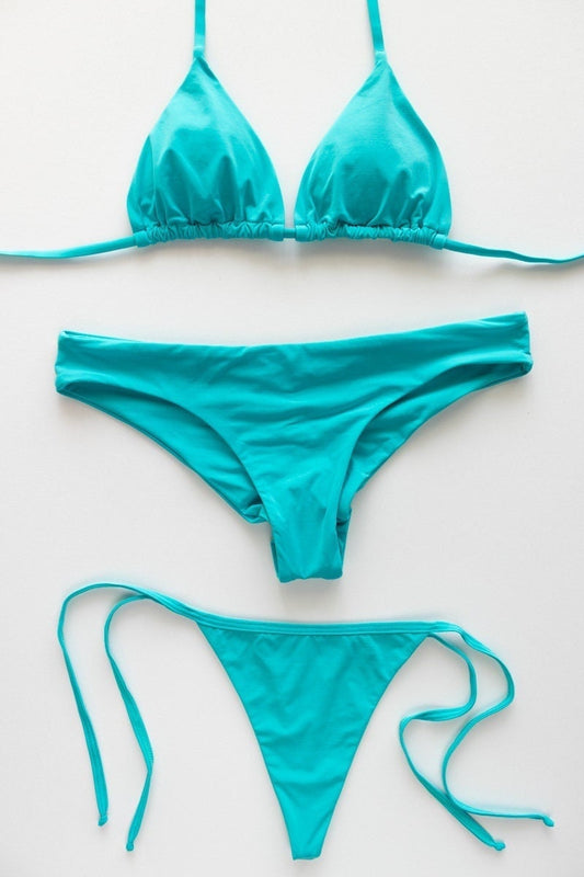 Turquesa 3-piece Bikini Set by Oleaje Swimwear