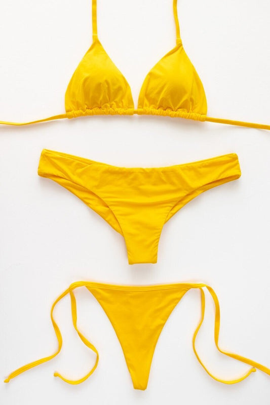 Amarilla 3-Piece Bikini Set by Oleaje Swimwear