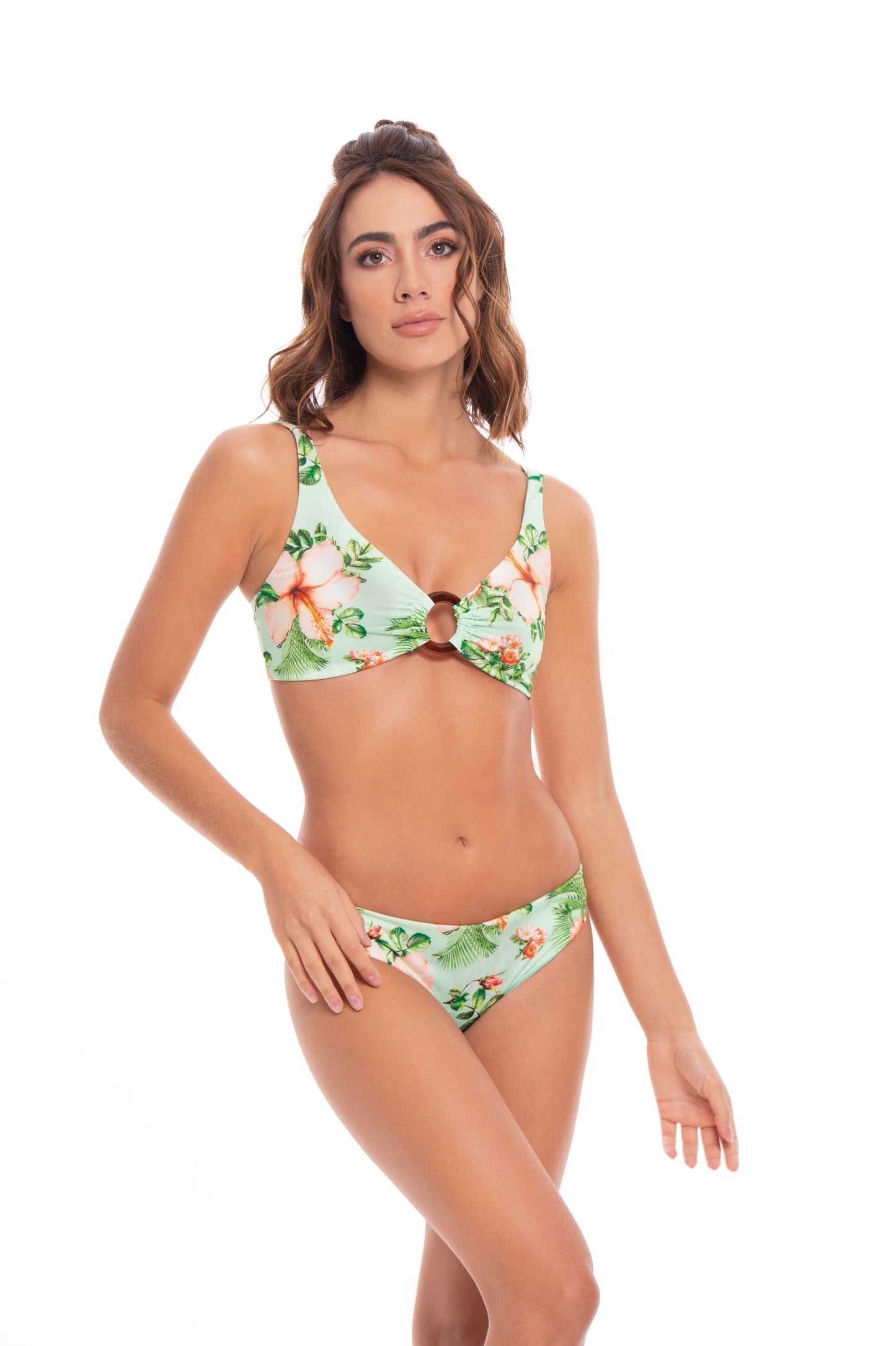 Tropical Ring Bralette Bikini Top by Milonga Beachwear